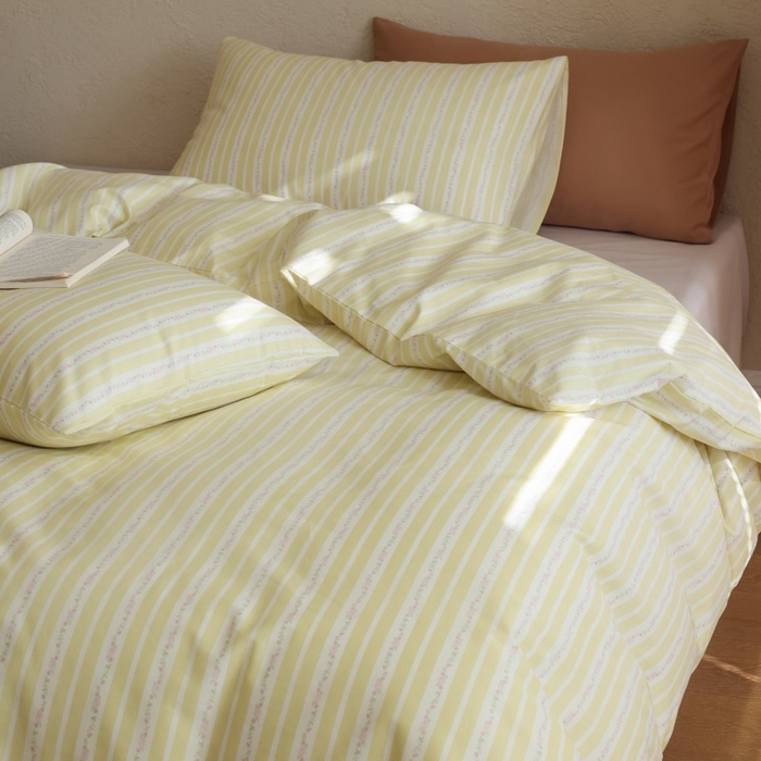 91家纺网 家纺一手货源 找家纺 棉眠 2026新款全棉纯棉印花四件套 橘子汽水