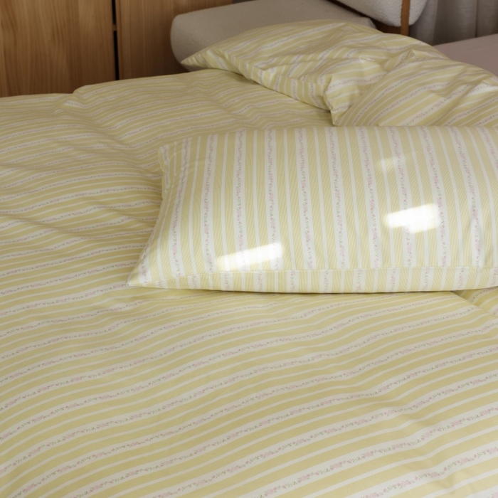 91家纺网 家纺一手货源 找家纺 棉眠 2026新款全棉纯棉印花四件套 橘子汽水