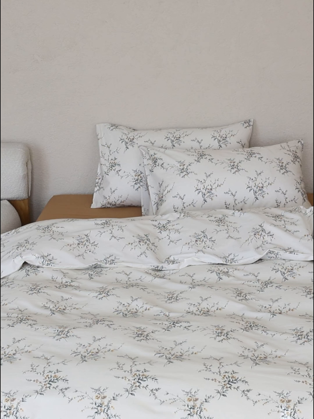 91家纺网 家纺一手货源 找家纺 棉眠 2026新款全棉纯棉印花四件套 浅茶