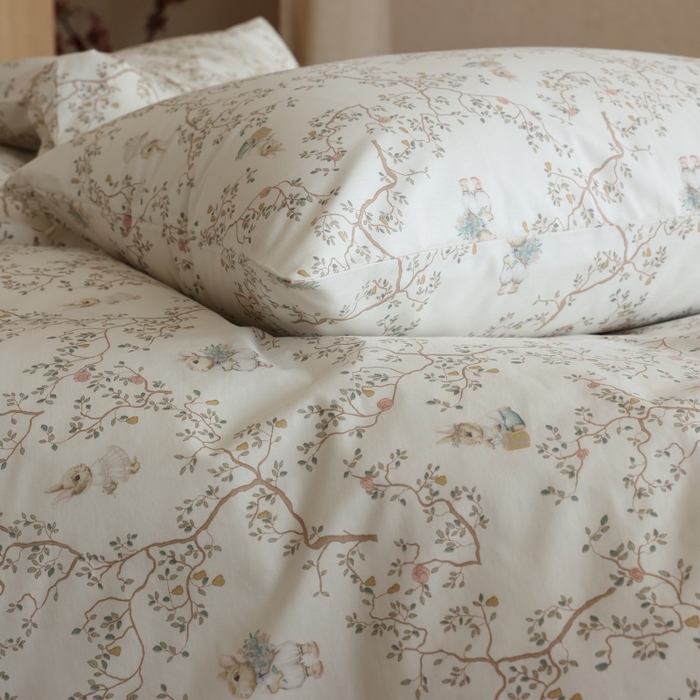 91家纺网 家纺一手货源 找家纺 棉眠 2026新款全棉纯棉印花四件套 森林来信