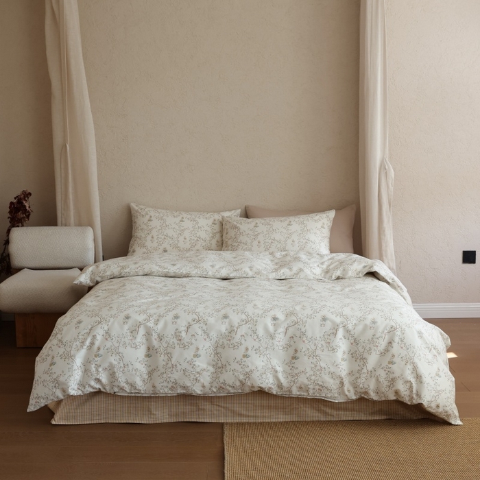 91家纺网 家纺一手货源 找家纺 棉眠 2026新款全棉纯棉印花四件套 森林来信