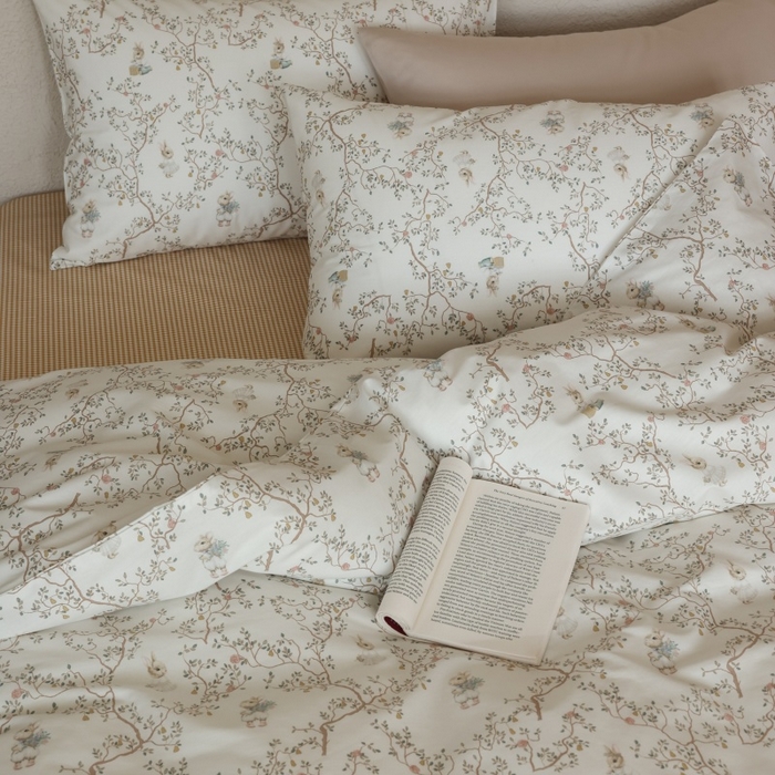 91家纺网 家纺一手货源 找家纺 棉眠 2026新款全棉纯棉印花四件套 森林来信