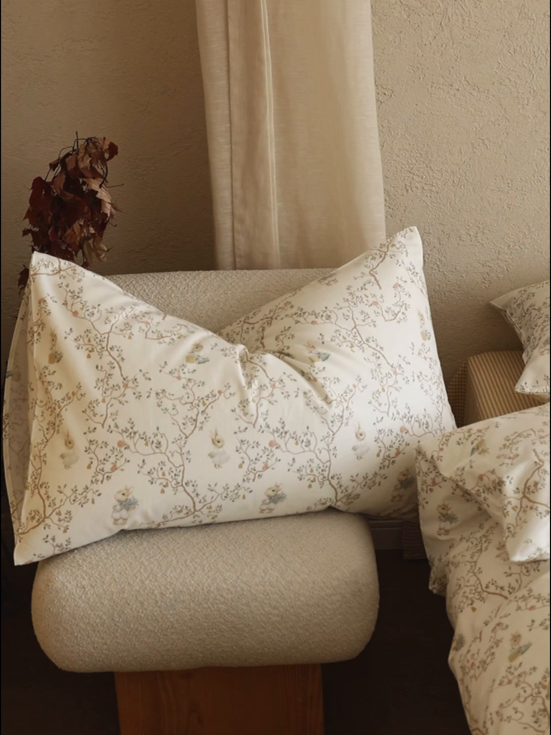 91家纺网 家纺一手货源 找家纺 棉眠 2026新款全棉纯棉印花四件套 森林来信