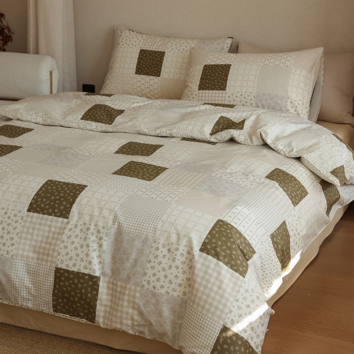 棉眠 2026新款全棉纯棉印花四件套 森絮