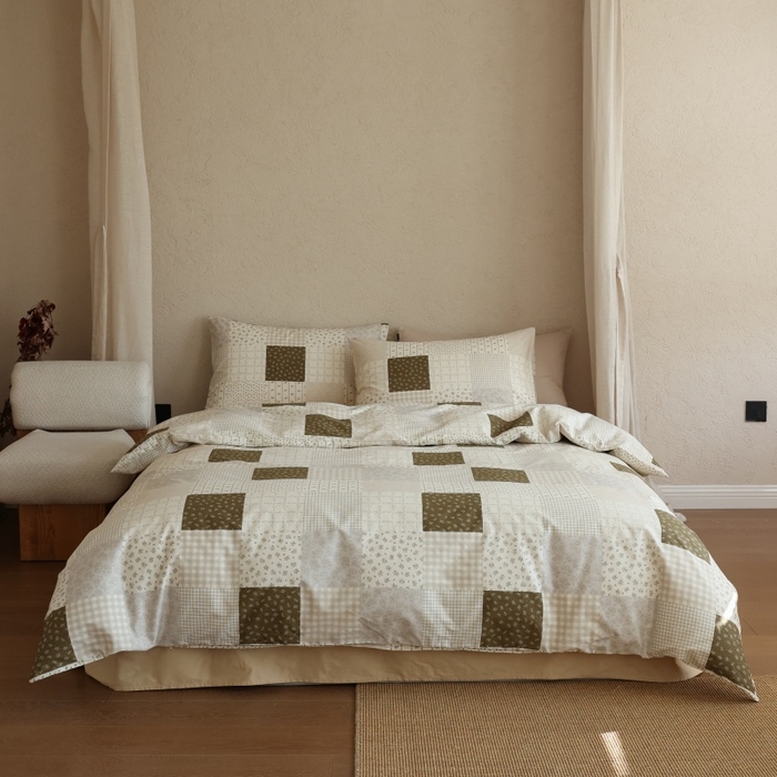 91家纺网 家纺一手货源 找家纺 棉眠 2026新款全棉纯棉印花四件套 森絮