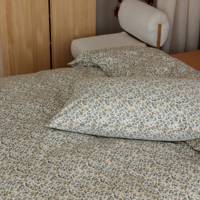 91家纺网 家纺一手货源 找家纺 棉眠 2026新款全棉纯棉印花四件套 燕麦煎茶