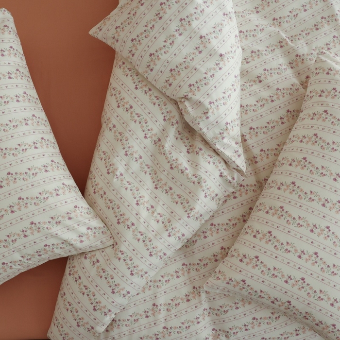 91家纺网 家纺一手货源 找家纺 棉眠 2026新款全棉纯棉印花四件套 紫韵花境