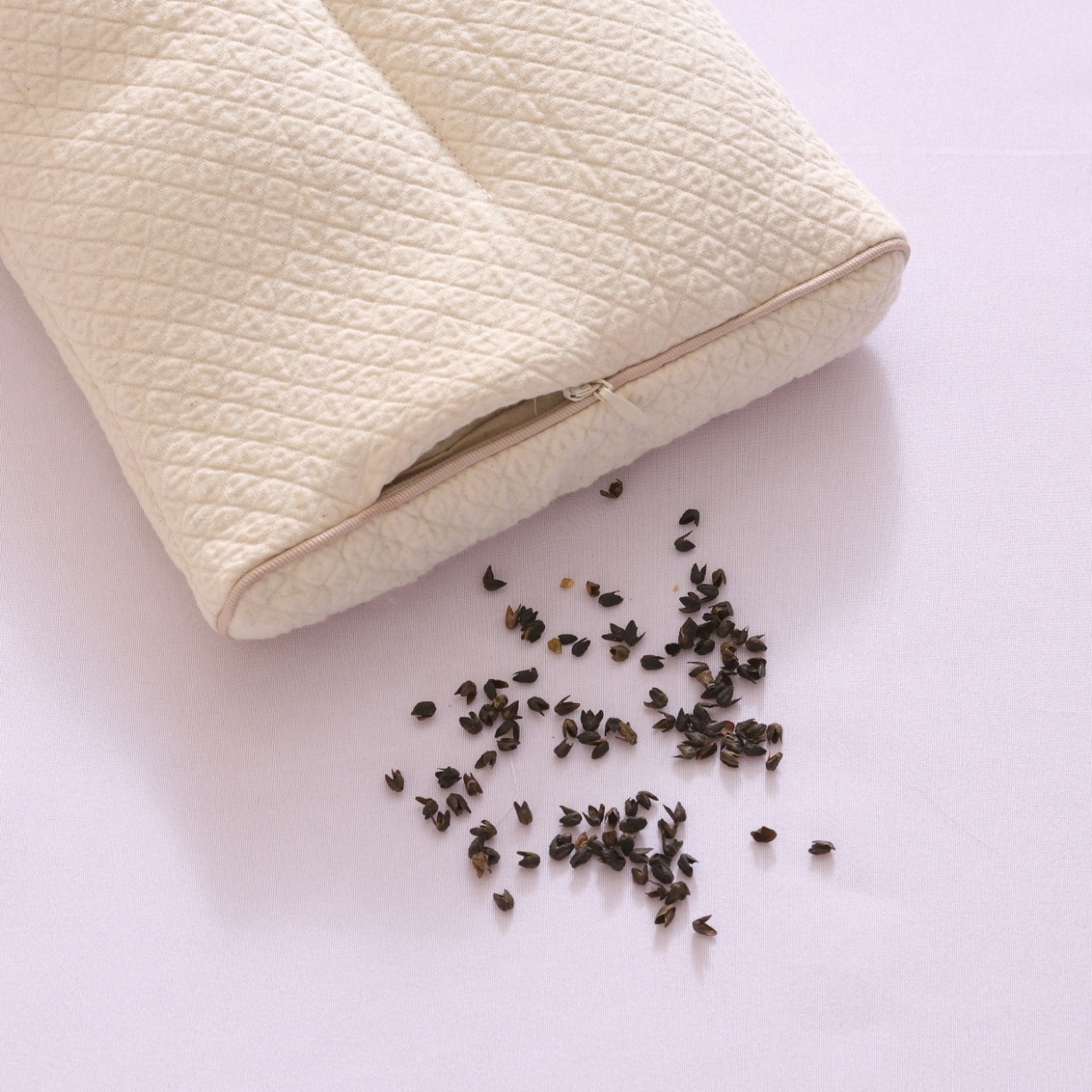 91家纺网 家纺一手货源 找家纺 （总）yyds网供 2025新款森麻苦荞护颈枕头苦荞麦壳全棉麻定型纯棉亚麻枕芯可拆分功能枕头枕芯