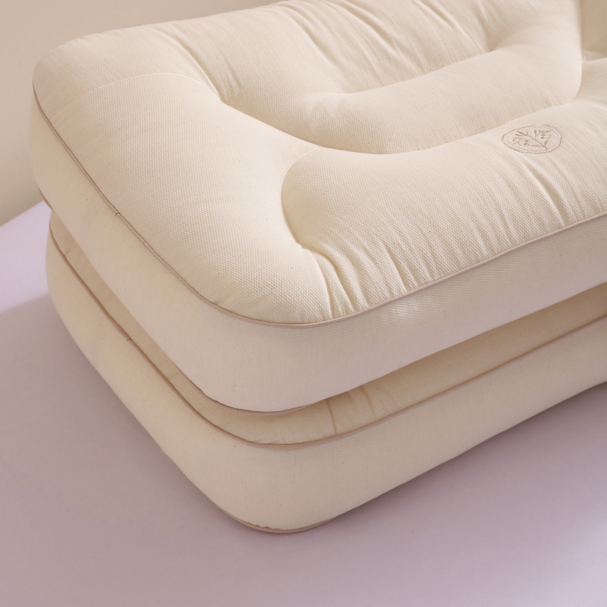 91家纺网 家纺一手货源 找家纺 （总）yyds网供 2025新款森麻护颈枕头天然全棉麻纯棉亚麻枕芯贴合颈椎线枕头枕芯