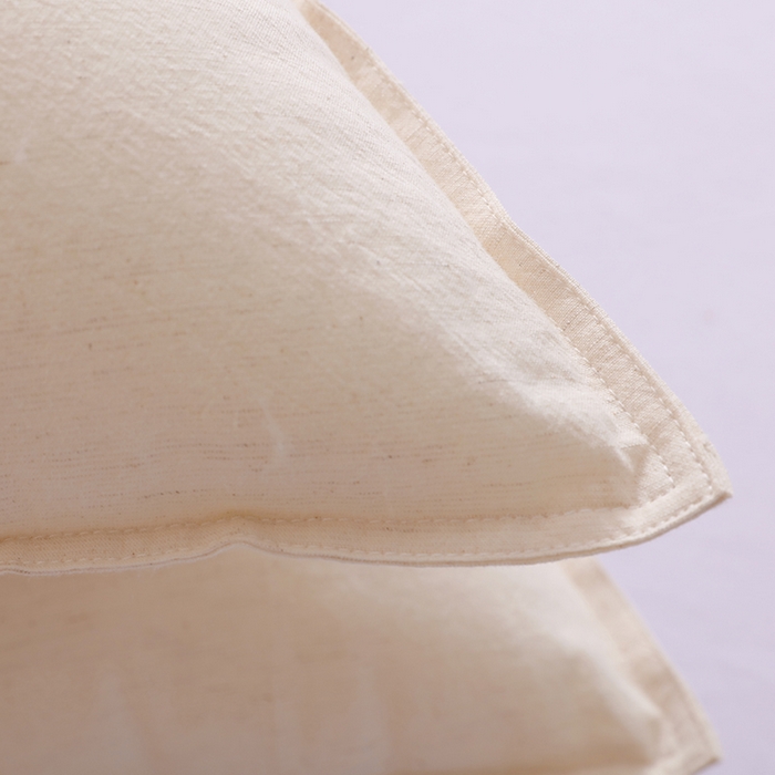 91家纺网 家纺一手货源 找家纺 （总）yyds网供 2025新款时光双针羽丝枕芯纯棉亚麻组合枕头全棉亲肤双针工艺紧密编织枕头枕芯