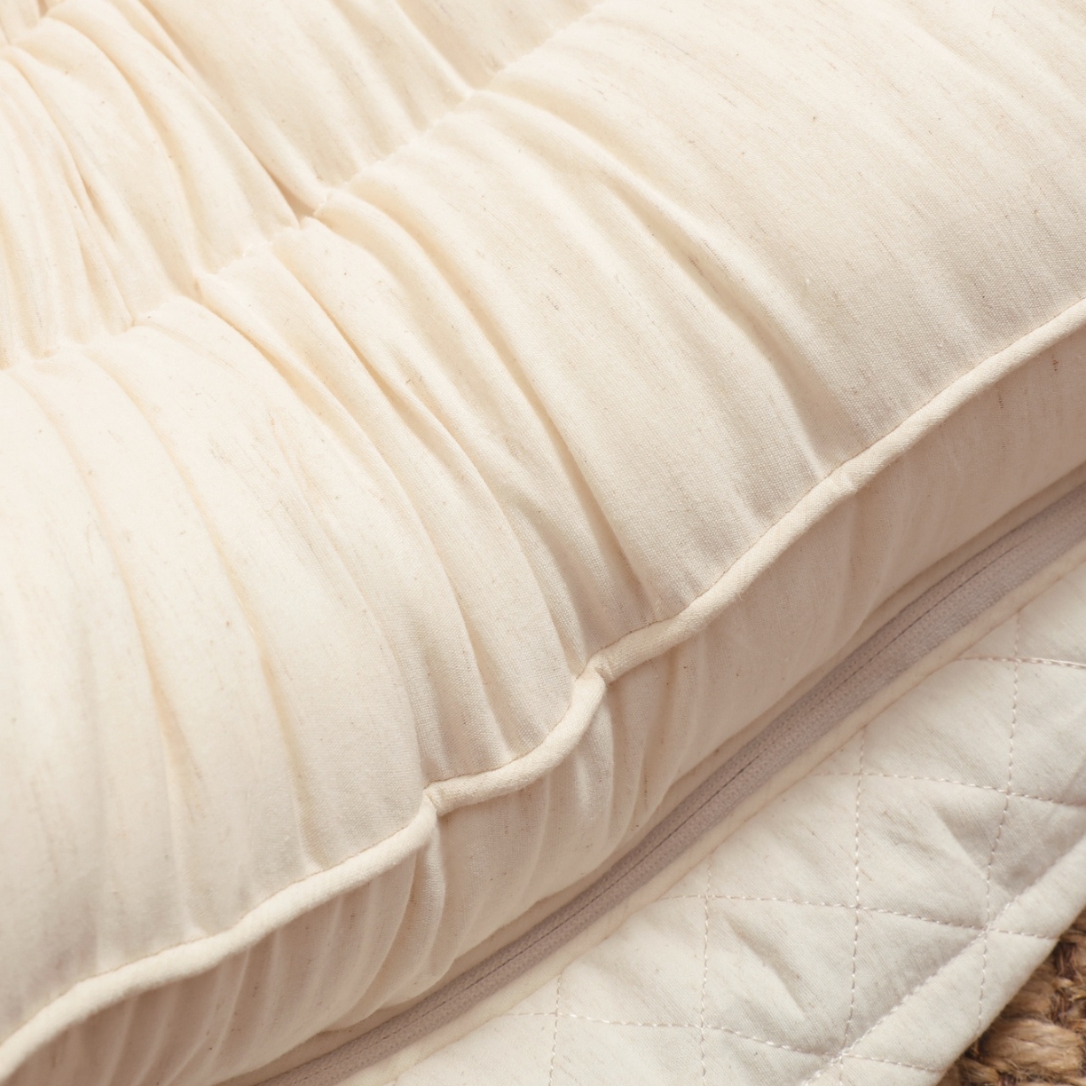 91家纺网 家纺一手货源 找家纺 （总）yyds网供 2025新款决明子填充木枳眠全棉麻枕芯清香养神纯棉亚麻枕头定型多功能枕头枕芯