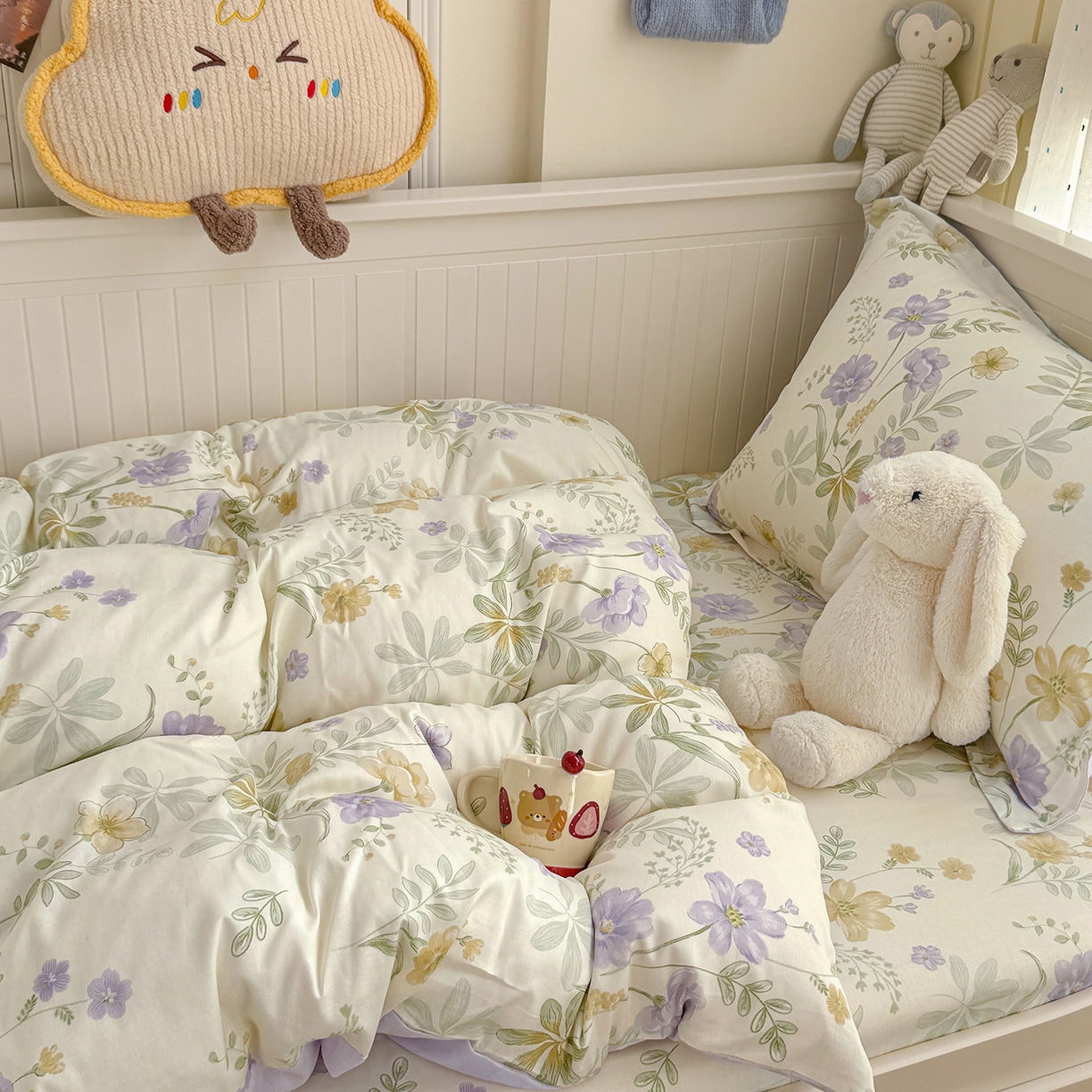 91家纺网 家纺一手货源 找家纺 （总）尚帛 2026新款全棉品质喷气印花爆款四件套 多规格套件 单品系列-四件套学生款