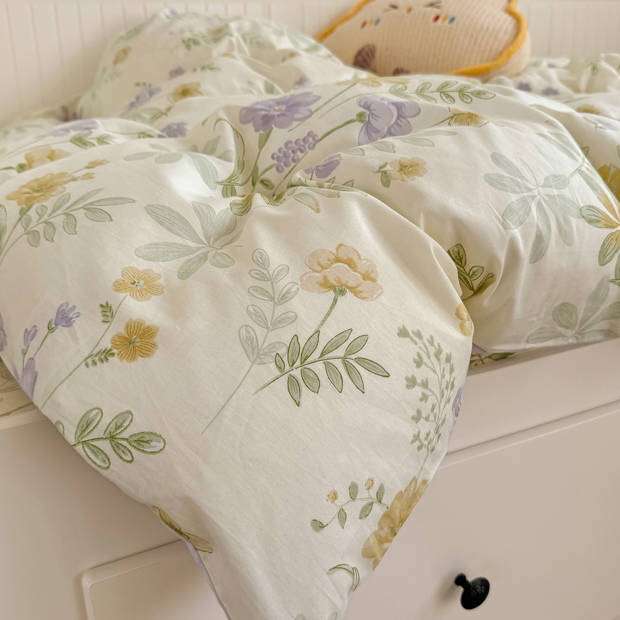 91家纺网 家纺一手货源 找家纺 尚帛 2026新款全棉品质喷气印花爆款四件套 多规格套件 单品系列-四件套学生款 爱的花海