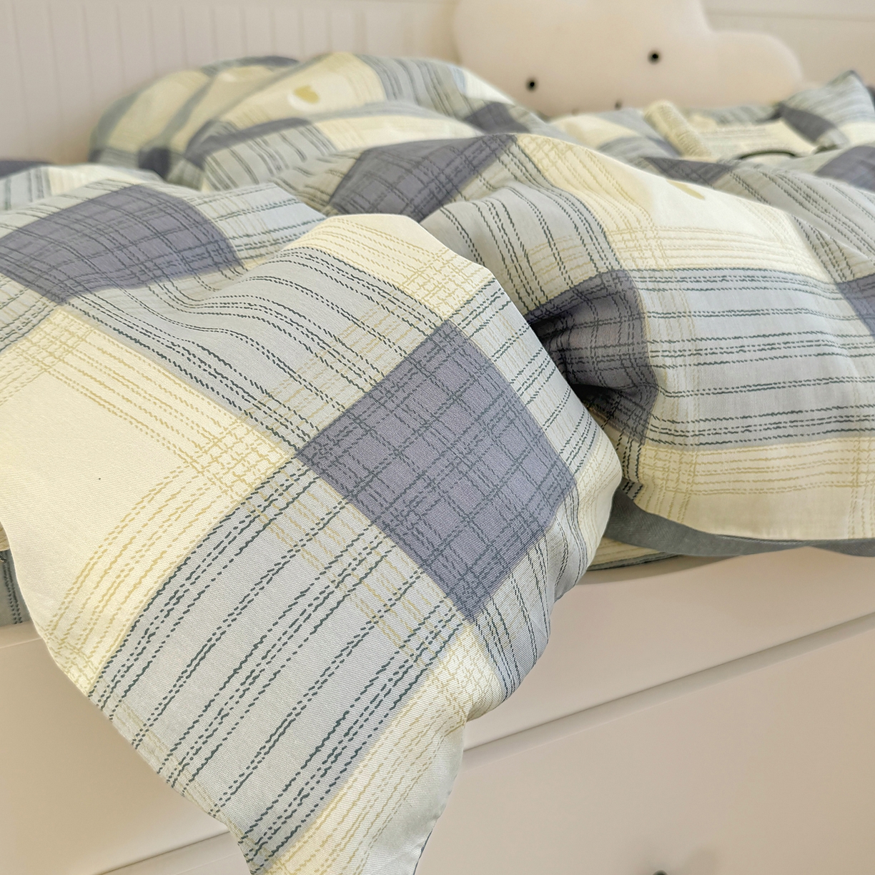 91家纺网 家纺一手货源 找家纺 尚帛 2026新款全棉品质喷气印花爆款四件套 多规格套件 单品系列-四件套学生款 初心-灰