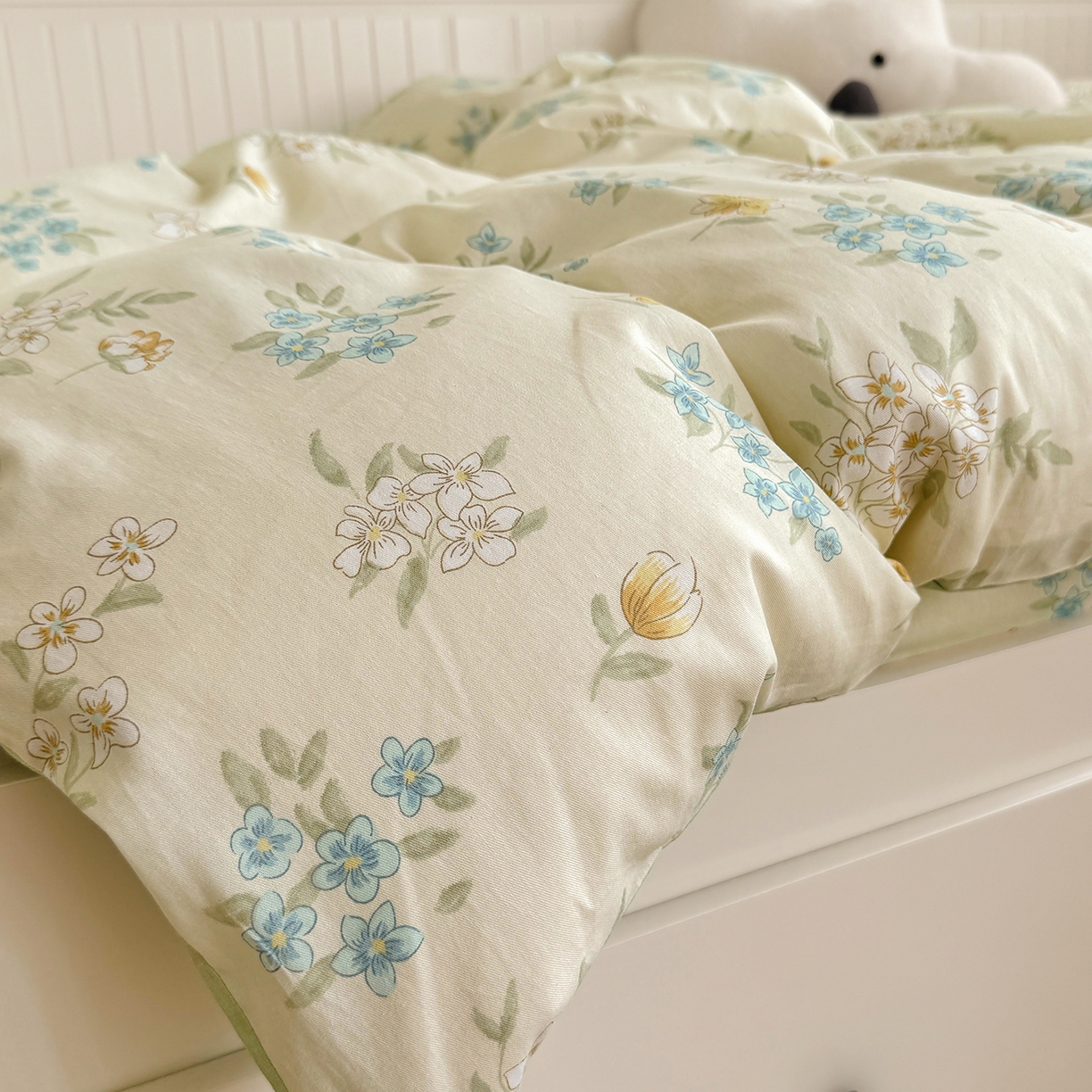 91家纺网 家纺一手货源 找家纺 尚帛 2026新款全棉品质喷气印花爆款四件套 多规格套件 单品系列-四件套学生款 春漫庭