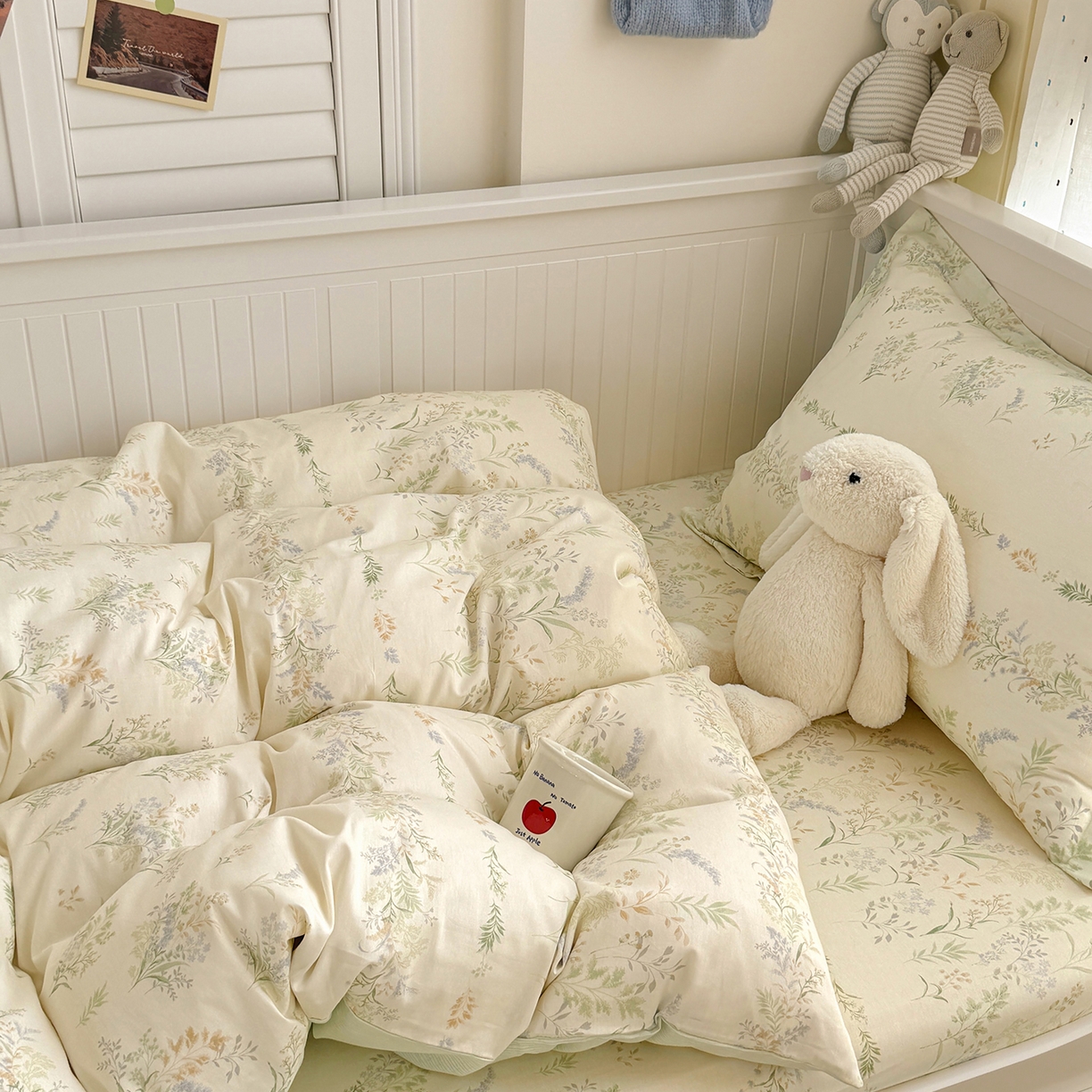 91家纺网 家纺一手货源 找家纺 尚帛 2026新款全棉品质喷气印花爆款四件套 多规格套件 单品系列-四件套学生款 丛草集