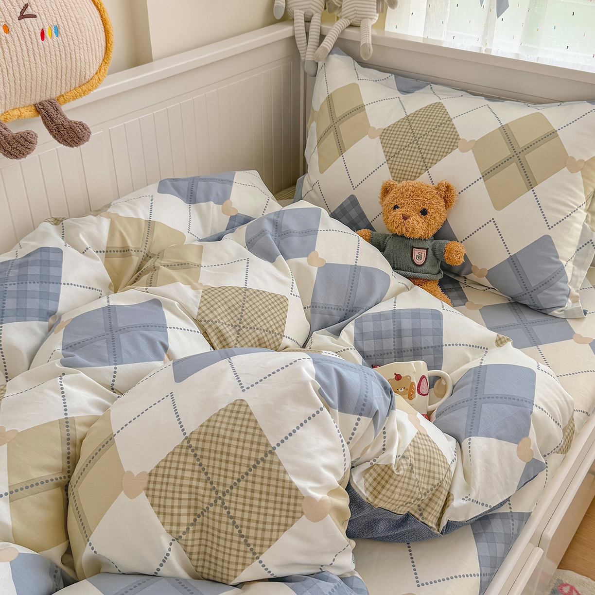 91家纺网 家纺一手货源 找家纺 尚帛 2026新款全棉品质喷气印花爆款四件套 多规格套件 单品系列-四件套学生款 佳丽斯