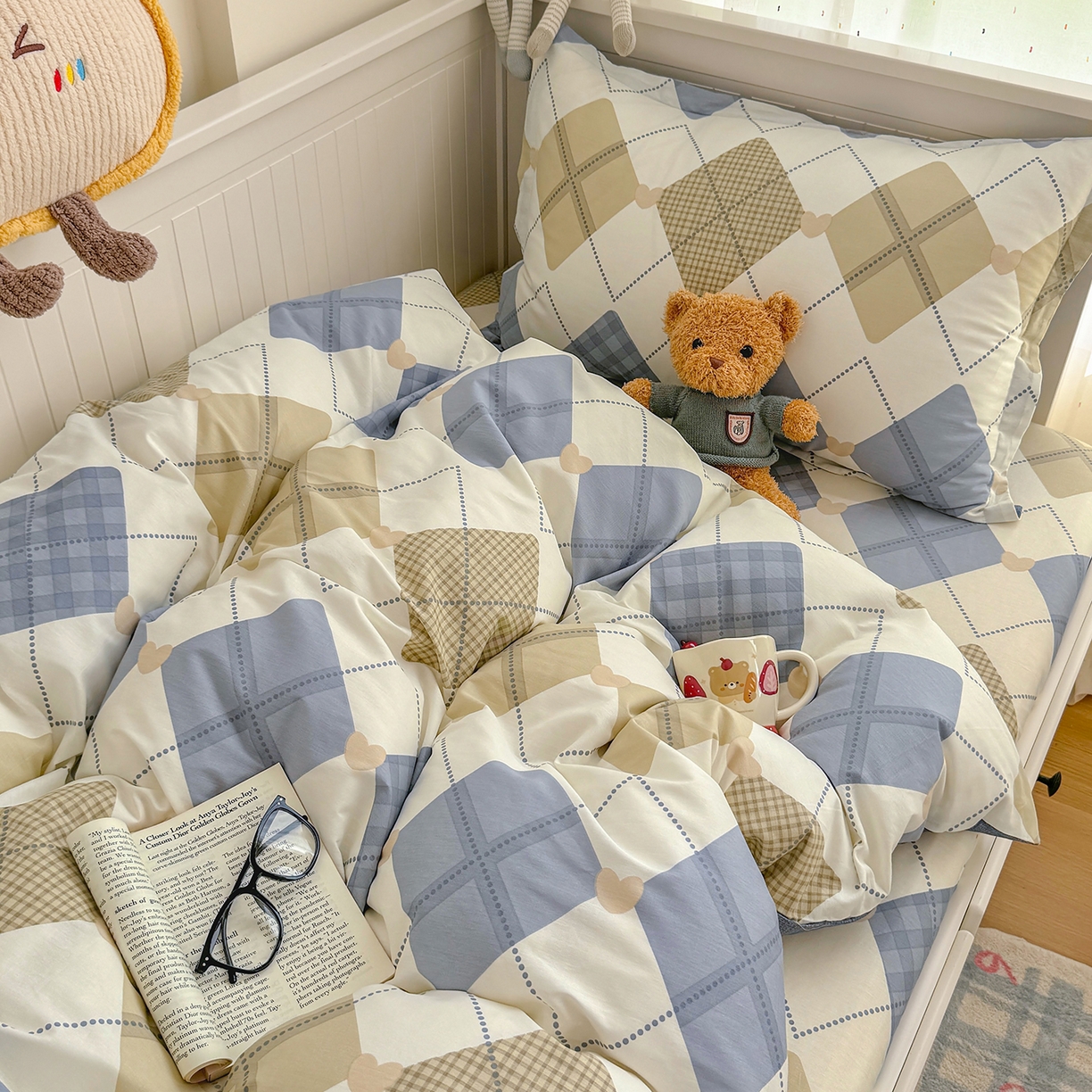 91家纺网 家纺一手货源 找家纺 尚帛 2026新款全棉品质喷气印花爆款四件套 多规格套件 单品系列-四件套学生款 佳丽斯