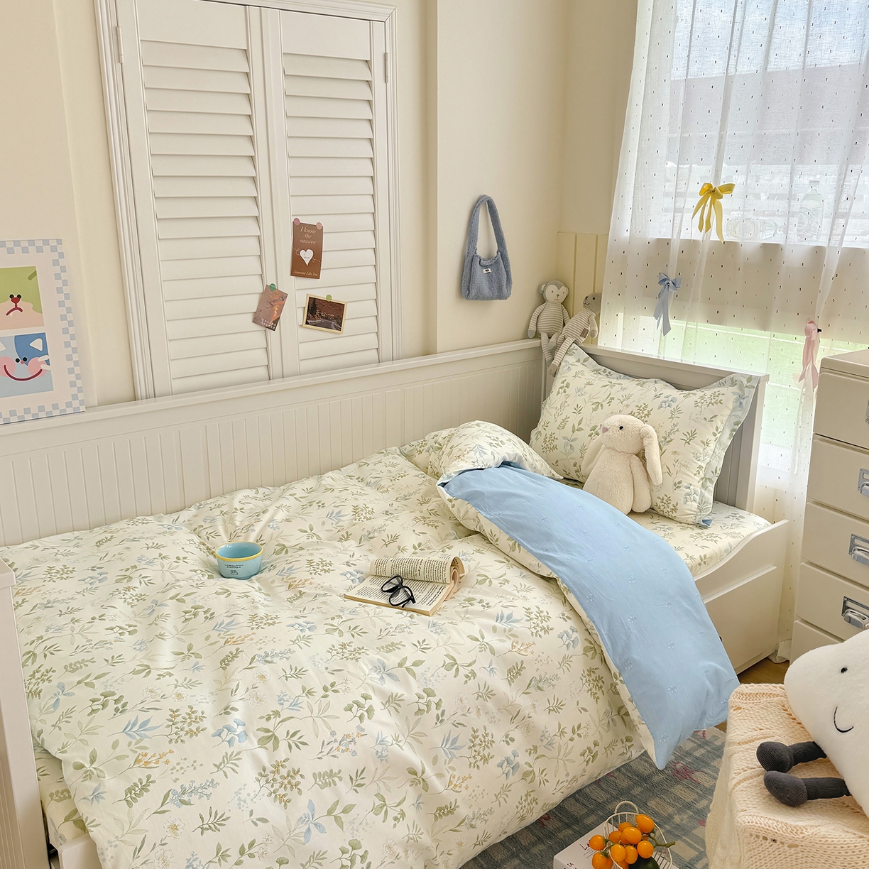 91家纺网 家纺一手货源 找家纺 尚帛 2026新款全棉品质喷气印花爆款四件套 多规格套件 单品系列-四件套学生款 浅草繁花