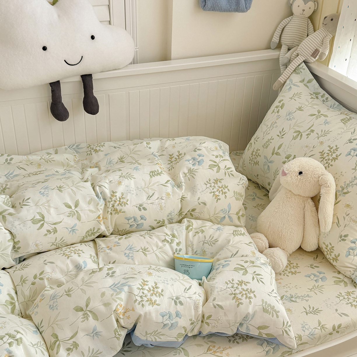 91家纺网 家纺一手货源 找家纺 尚帛 2026新款全棉品质喷气印花爆款四件套 多规格套件 单品系列-四件套学生款 浅草繁花