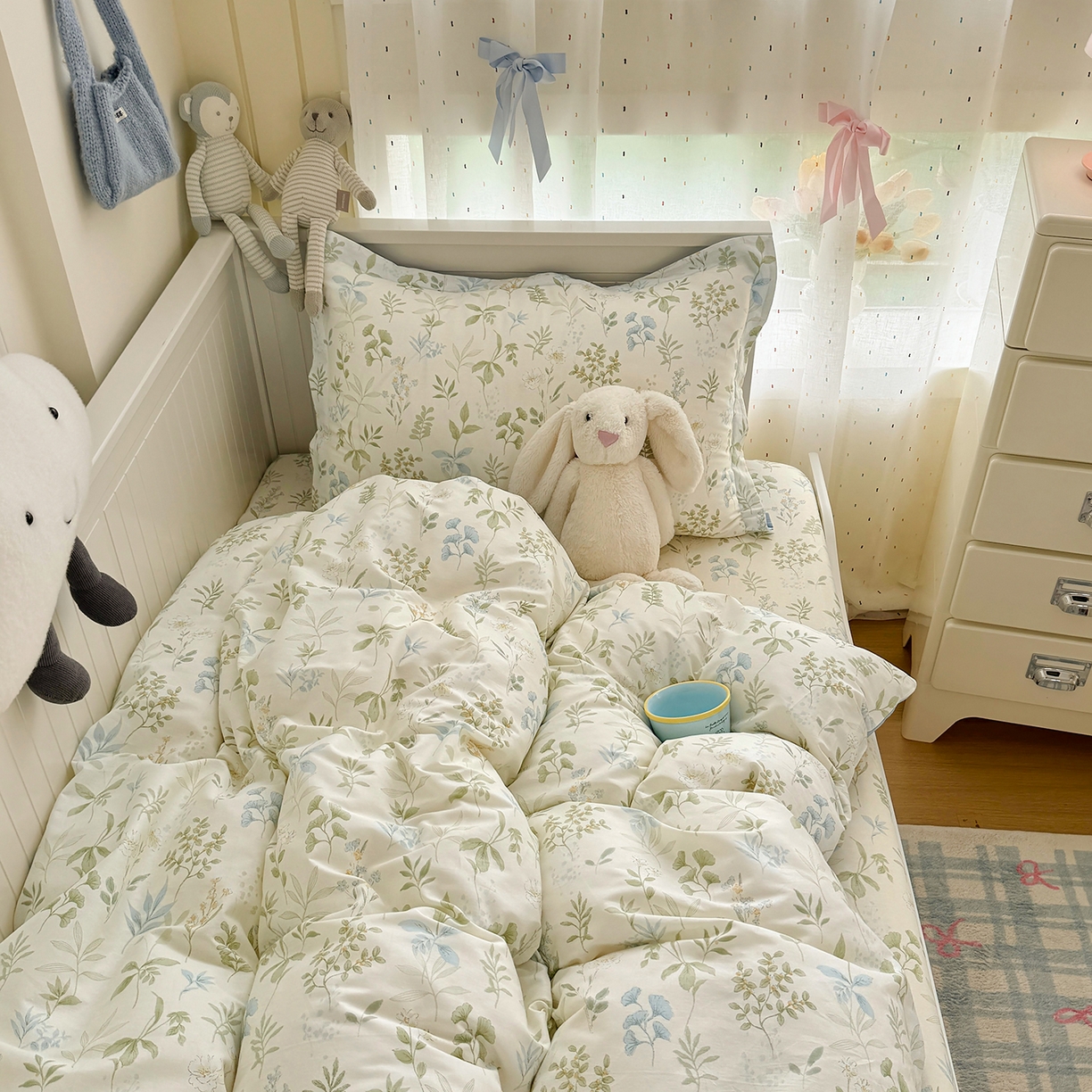 91家纺网 家纺一手货源 找家纺 尚帛 2026新款全棉品质喷气印花爆款四件套 多规格套件 单品系列-四件套学生款 浅草繁花