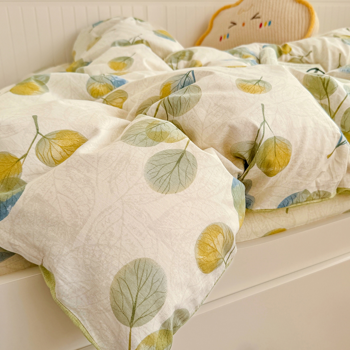 91家纺网 家纺一手货源 找家纺 尚帛 2026新款全棉品质喷气印花爆款四件套 多规格套件 单品系列-四件套学生款 秋飘铃