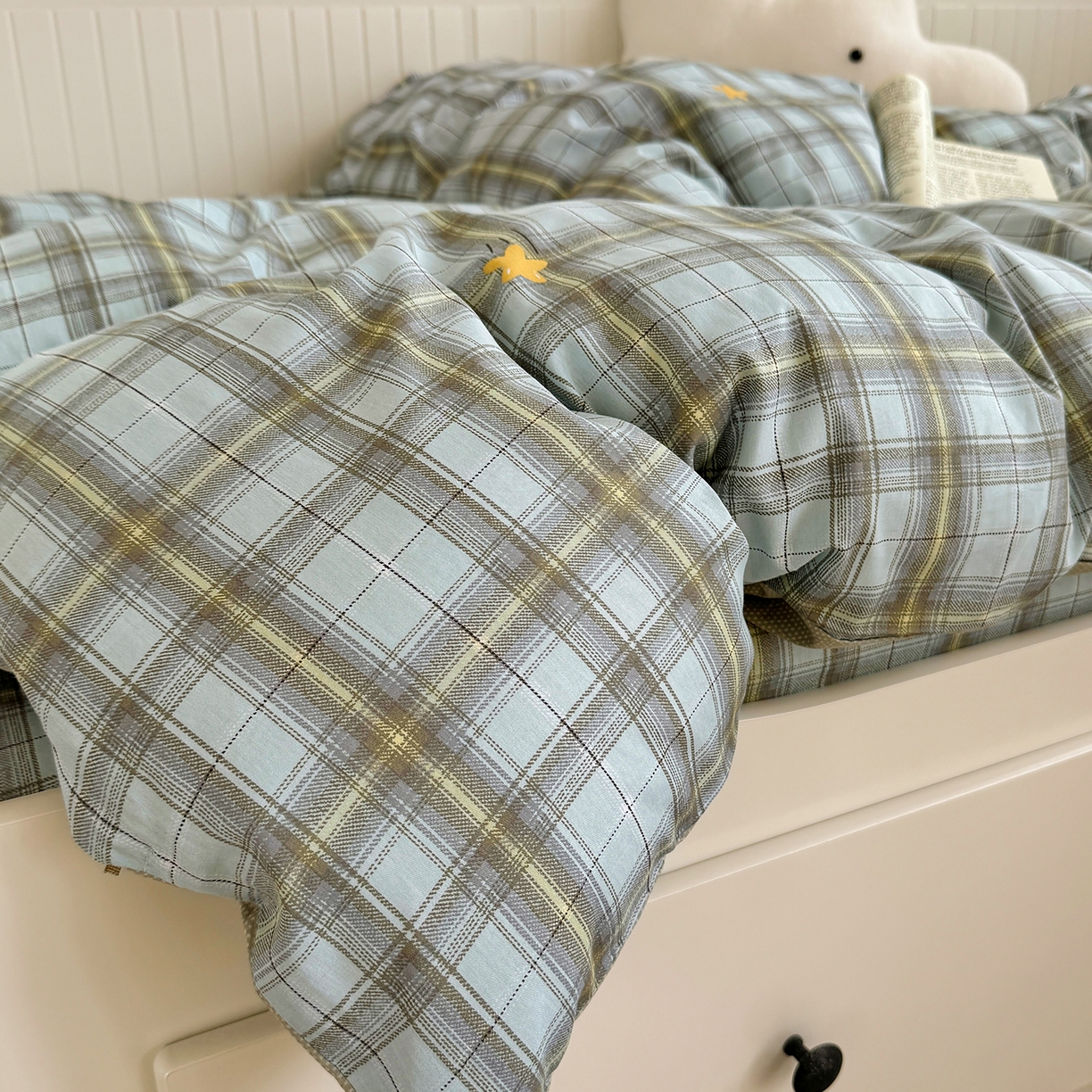 91家纺网 家纺一手货源 找家纺 尚帛 2026新款全棉品质喷气印花爆款四件套 多规格套件 单品系列-四件套学生款 闪耀的星