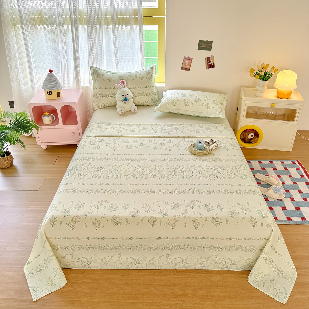 91家纺网 家纺一手货源 找家纺 （总）尚帛 2026新款全棉品质喷气印花爆款四件套 多规格套件 单品系列-单床单