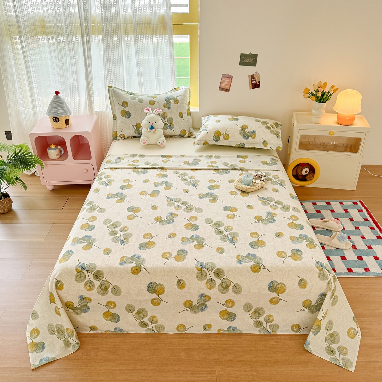 91家纺网 家纺一手货源 找家纺 （总）尚帛 2026新款全棉品质喷气印花爆款四件套 多规格套件 单品系列-单床单