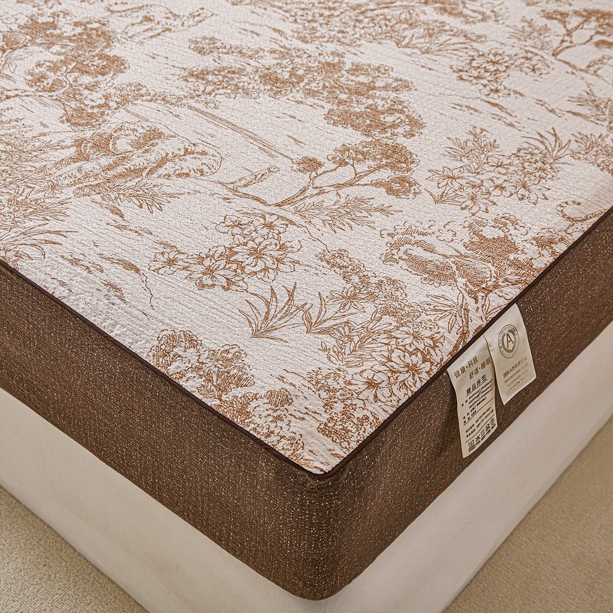 91家纺网 家纺一手货源 找家纺 （总）笠裙家纺 2026新款云感水洗棉印花单床笠床笠单件