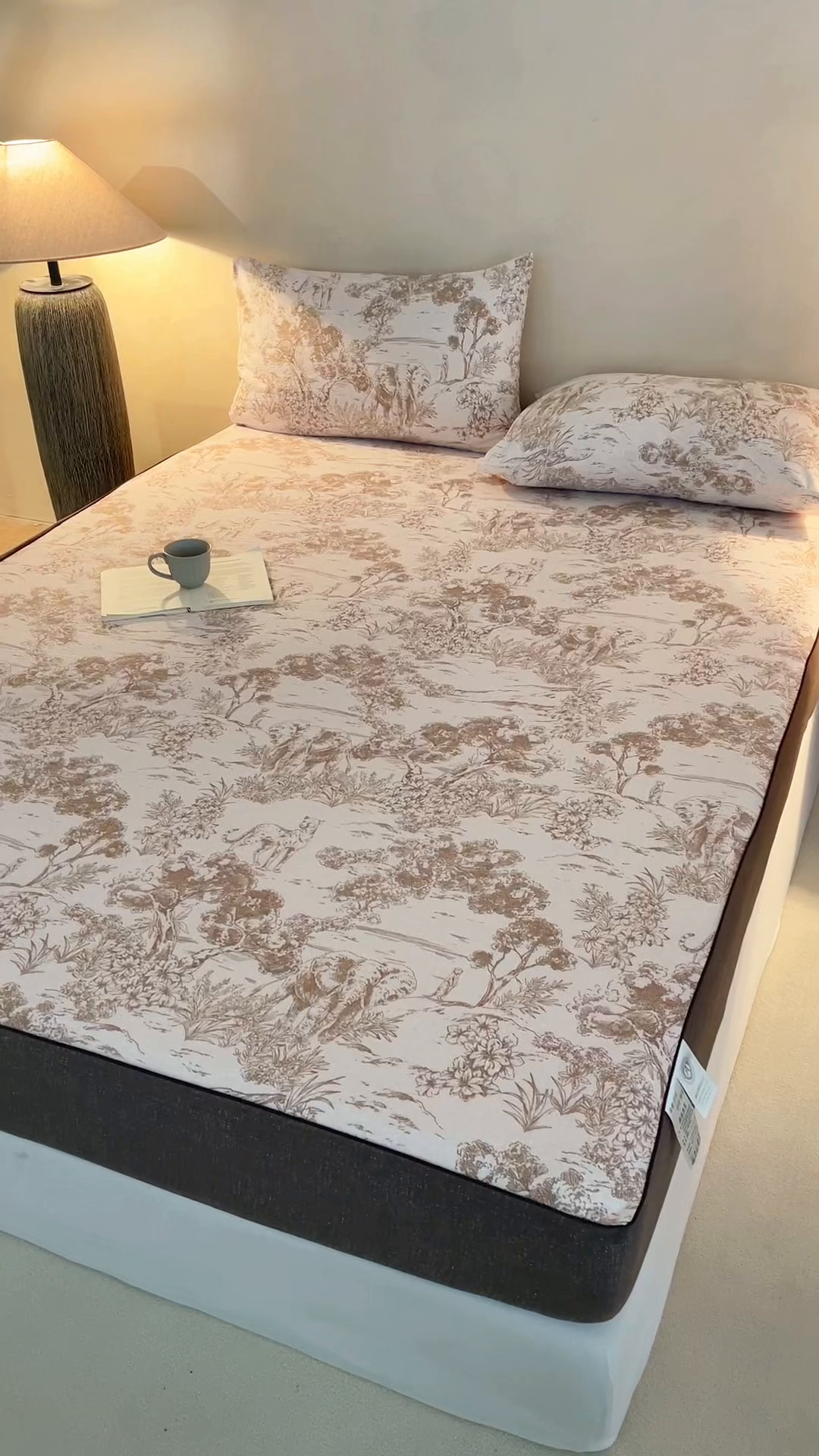 91家纺网 家纺一手货源 找家纺 （总）笠裙家纺 2026新款云感水洗棉印花单床笠床笠单件