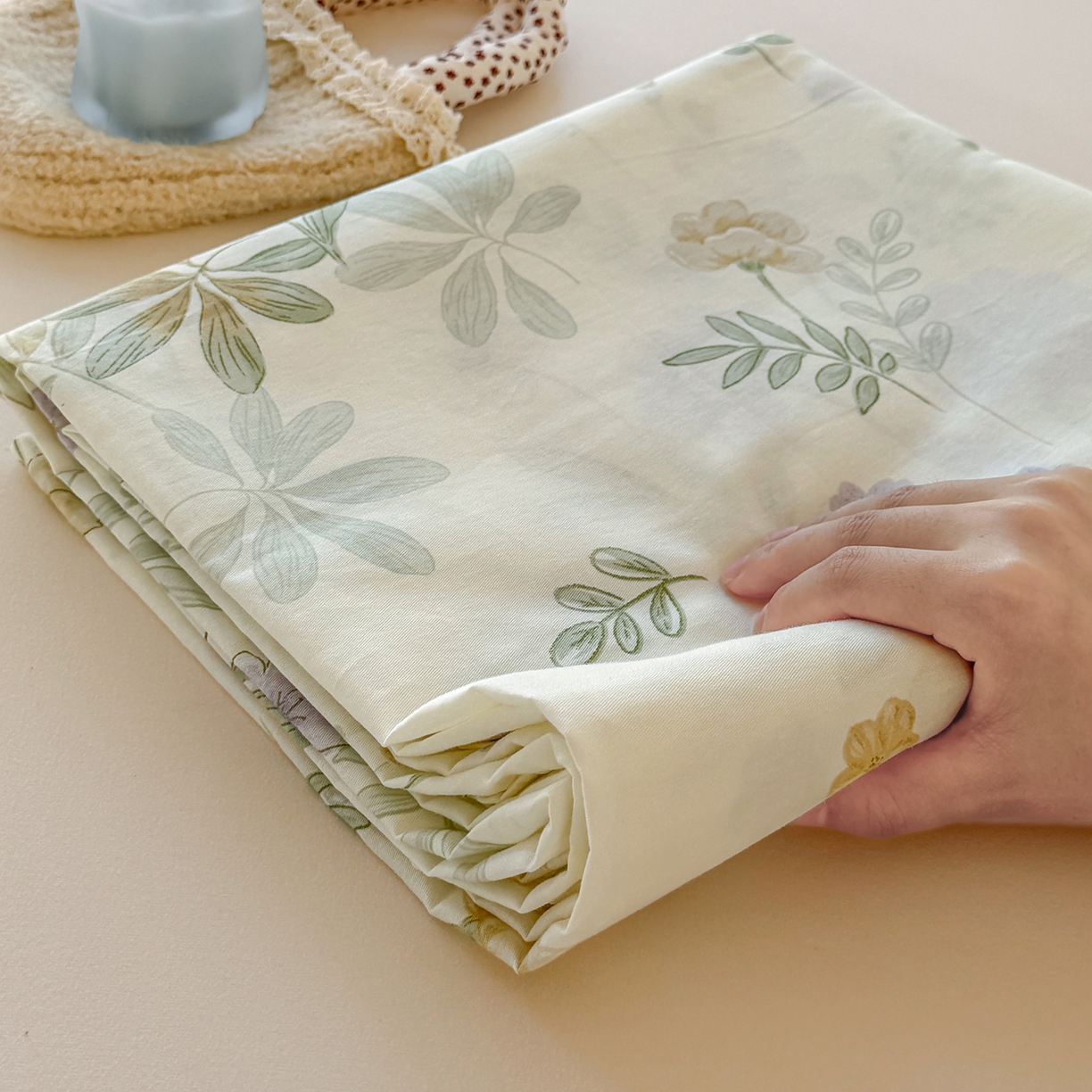 91家纺网 家纺一手货源 找家纺 尚帛 2026新款全棉品质喷气印花爆款四件套 多规格套件 单品系列-单床单 爱的花海