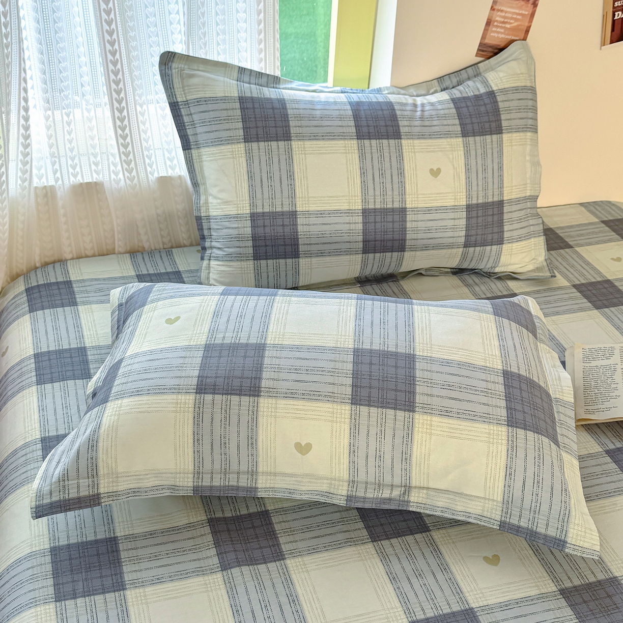 91家纺网 家纺一手货源 找家纺 尚帛 2026新款全棉品质喷气印花爆款四件套 多规格套件 单品系列-单床单 初心-灰