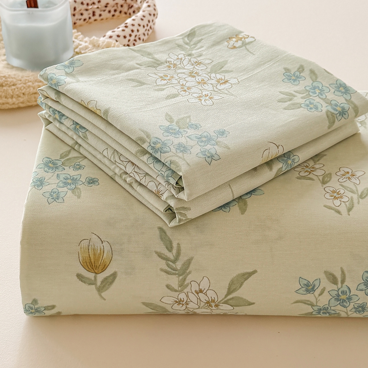 91家纺网 家纺一手货源 找家纺 尚帛 2026新款全棉品质喷气印花爆款四件套 多规格套件 单品系列-单床单 春漫庭