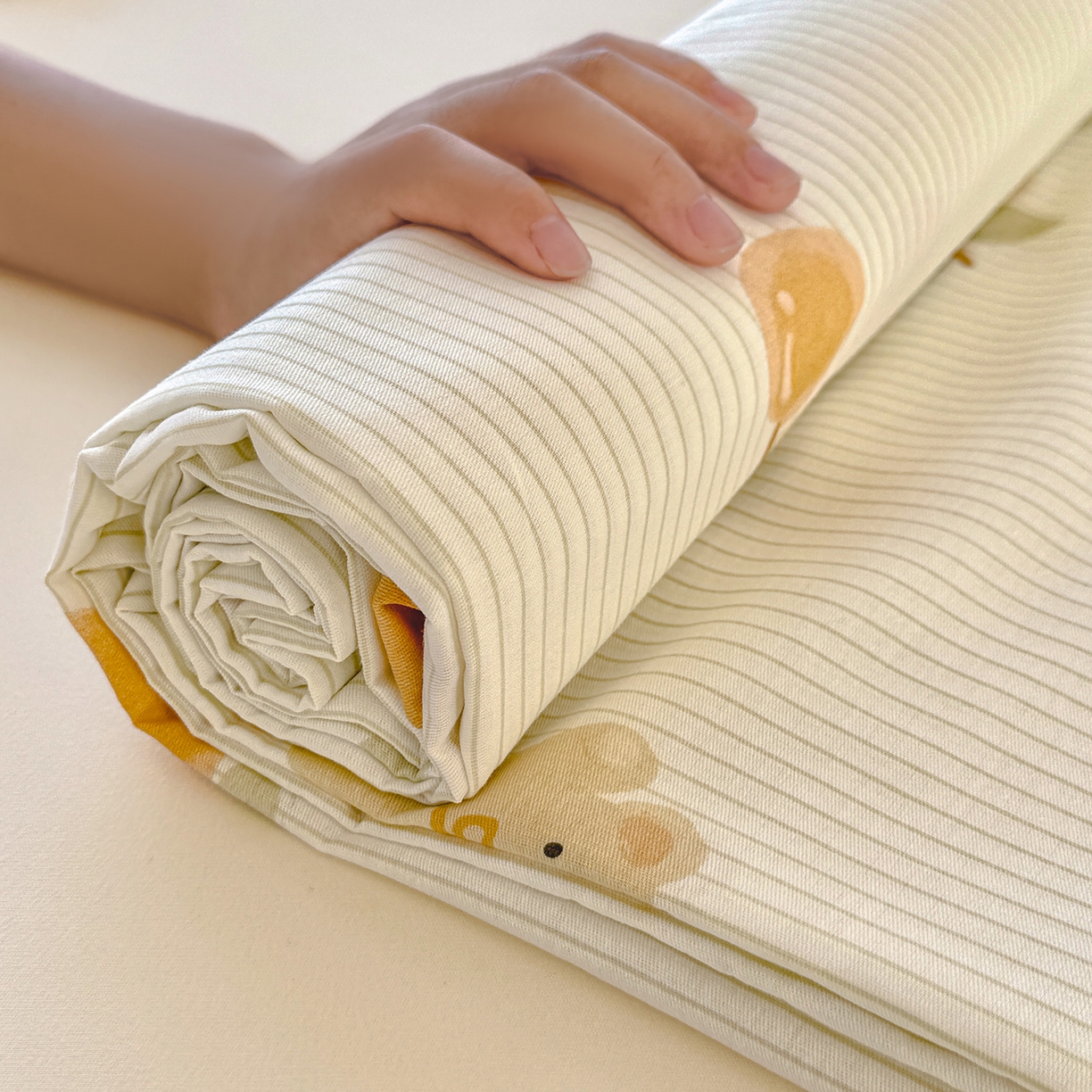 91家纺网 家纺一手货源 找家纺 尚帛 2026新款全棉品质喷气印花爆款四件套 多规格套件 单品系列-单床单 欢乐碰碰熊