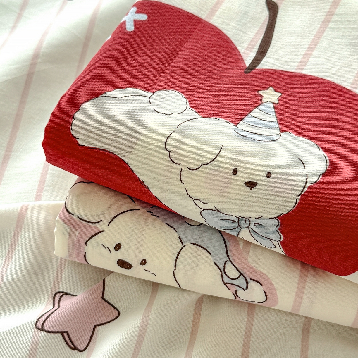 91家纺网 家纺一手货源 找家纺 尚帛 2026新款全棉品质喷气印花爆款四件套 多规格套件 单品系列-单床单 派对柯基