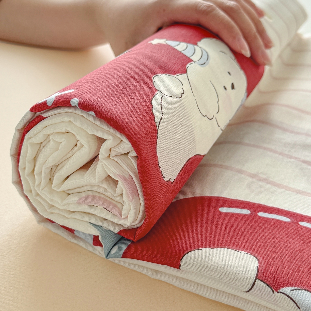 91家纺网 家纺一手货源 找家纺 尚帛 2026新款全棉品质喷气印花爆款四件套 多规格套件 单品系列-单床单 派对柯基