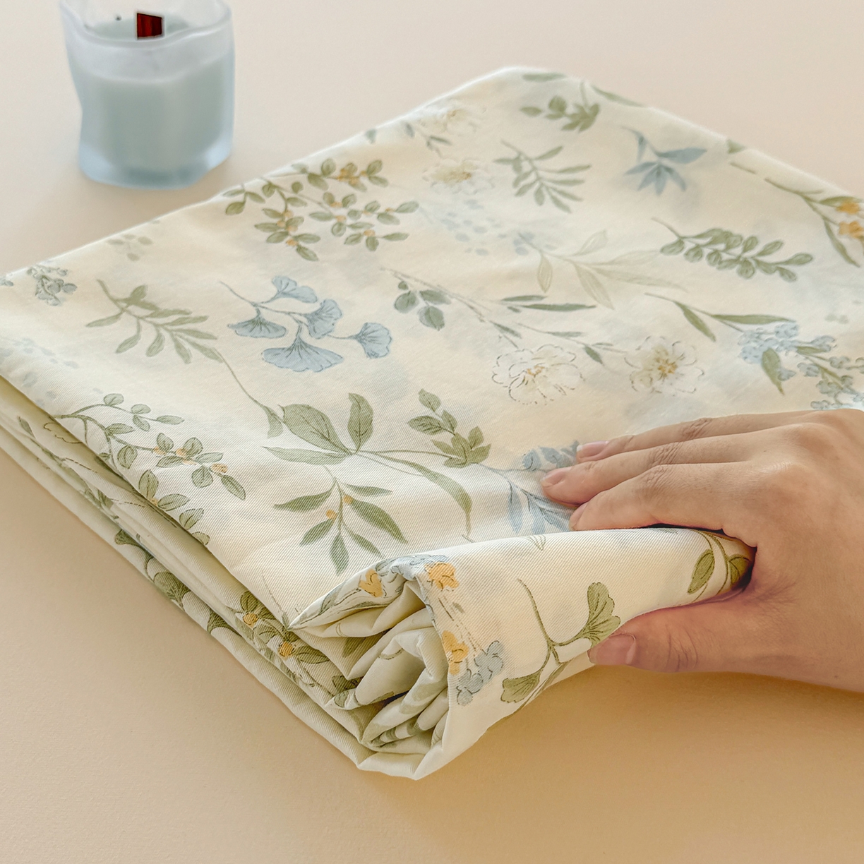 91家纺网 家纺一手货源 找家纺 尚帛 2026新款全棉品质喷气印花爆款四件套 多规格套件 单品系列-单床单 浅草繁花