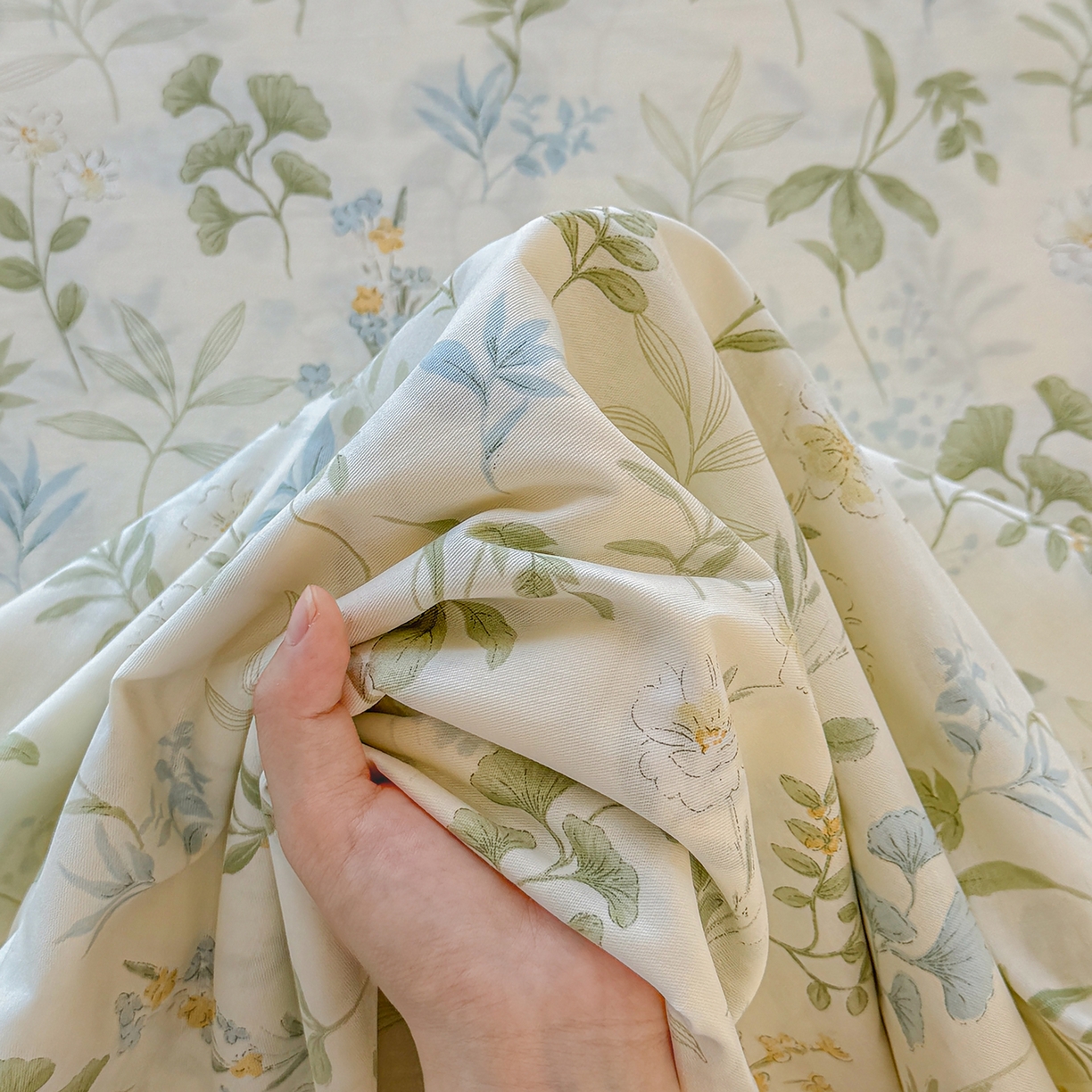 91家纺网 家纺一手货源 找家纺 尚帛 2026新款全棉品质喷气印花爆款四件套 多规格套件 单品系列-单床单 浅草繁花