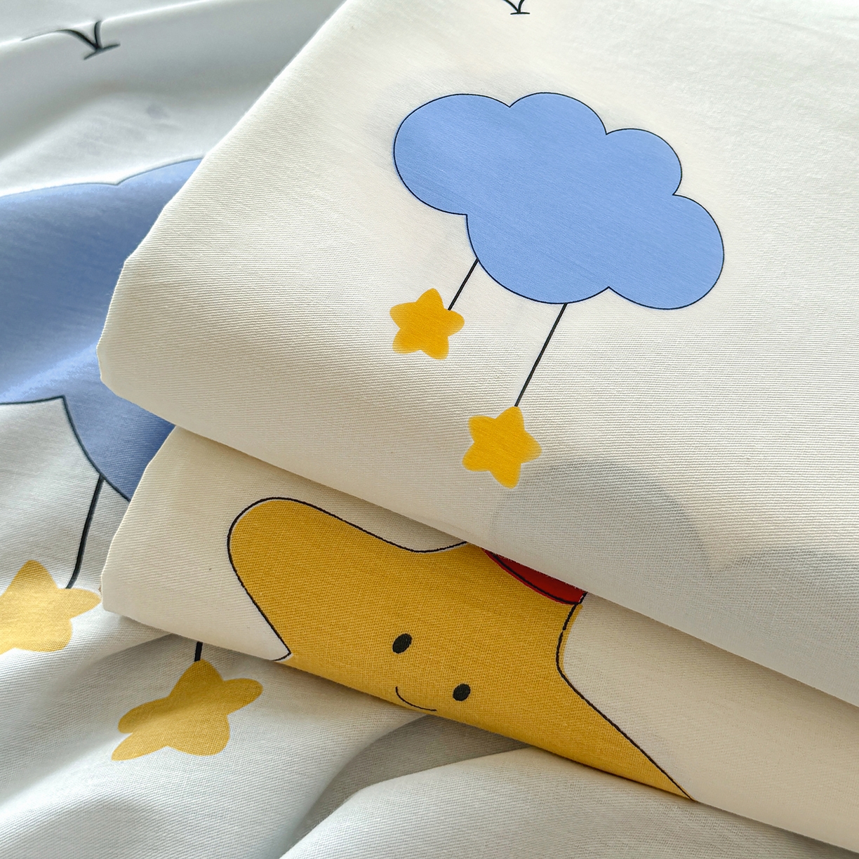 91家纺网 家纺一手货源 找家纺 尚帛 2026新款全棉品质喷气印花爆款四件套 多规格套件 单品系列-单床单 水上乐园