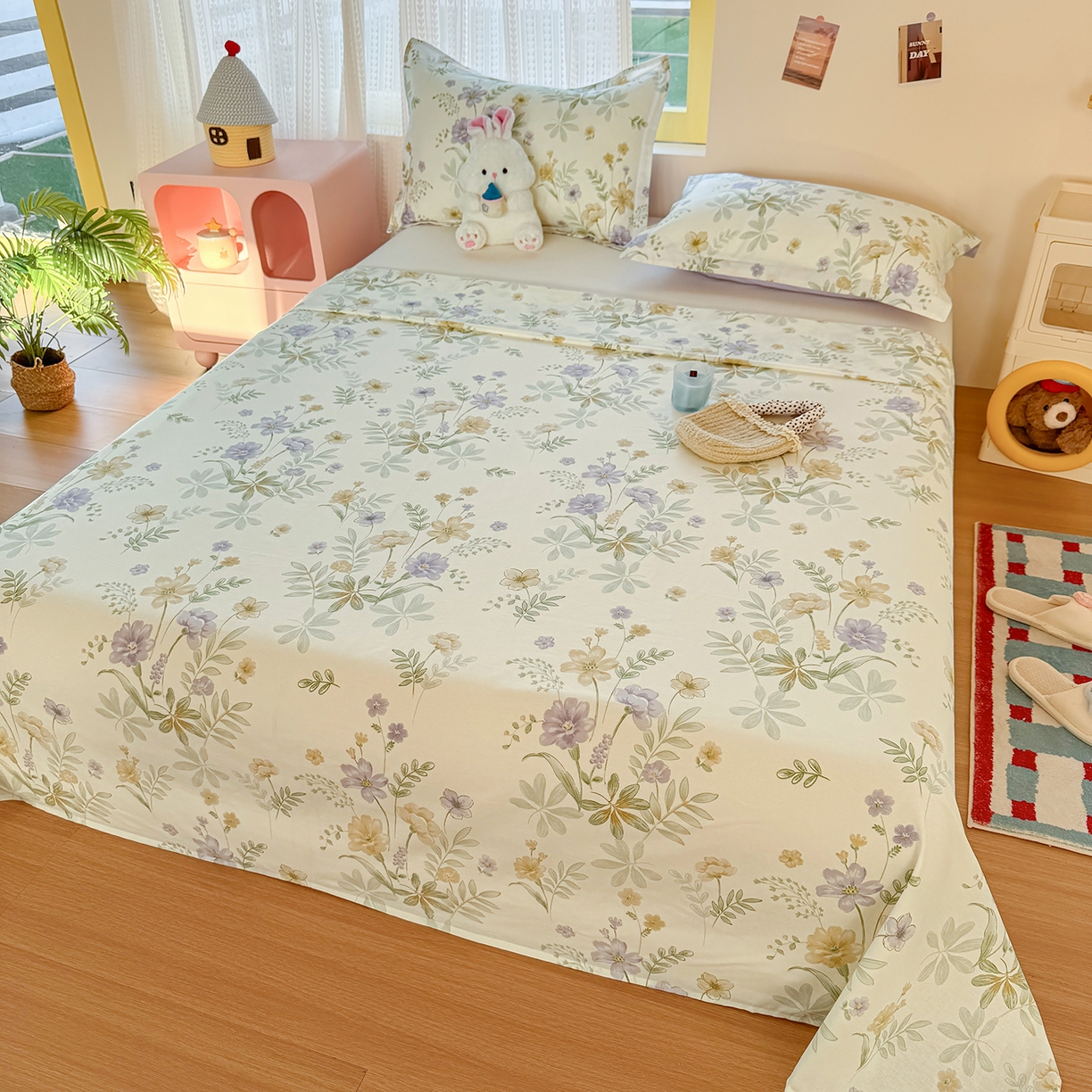 91家纺网 家纺一手货源 找家纺 （总）尚帛 2026新款全棉品质喷气印花爆款四件套 多规格套件 单品系列-单枕套