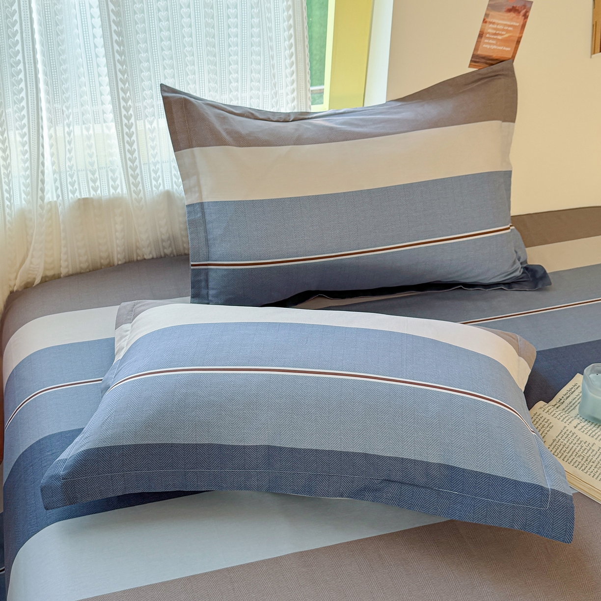 91家纺网 家纺一手货源 找家纺 （总）尚帛 2026新款全棉品质喷气印花爆款四件套 多规格套件 单品系列-单枕套