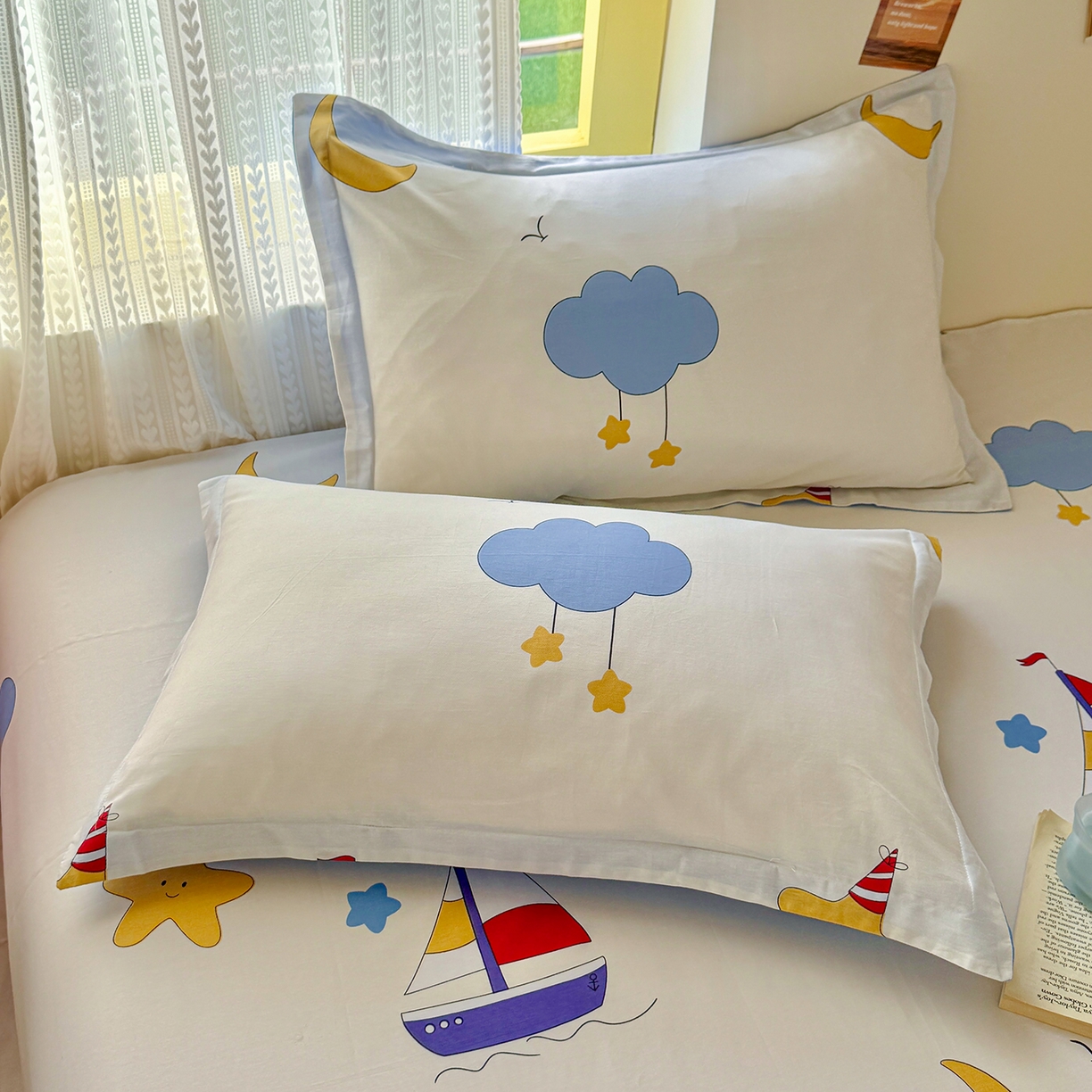 91家纺网 家纺一手货源 找家纺 （总）尚帛 2026新款全棉品质喷气印花爆款四件套 多规格套件 单品系列-单枕套