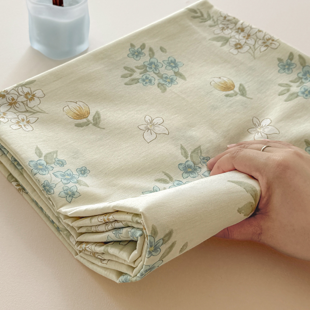 91家纺网 家纺一手货源 找家纺 尚帛 2026新款全棉品质喷气印花爆款四件套 多规格套件 单品系列-单枕套 春漫庭