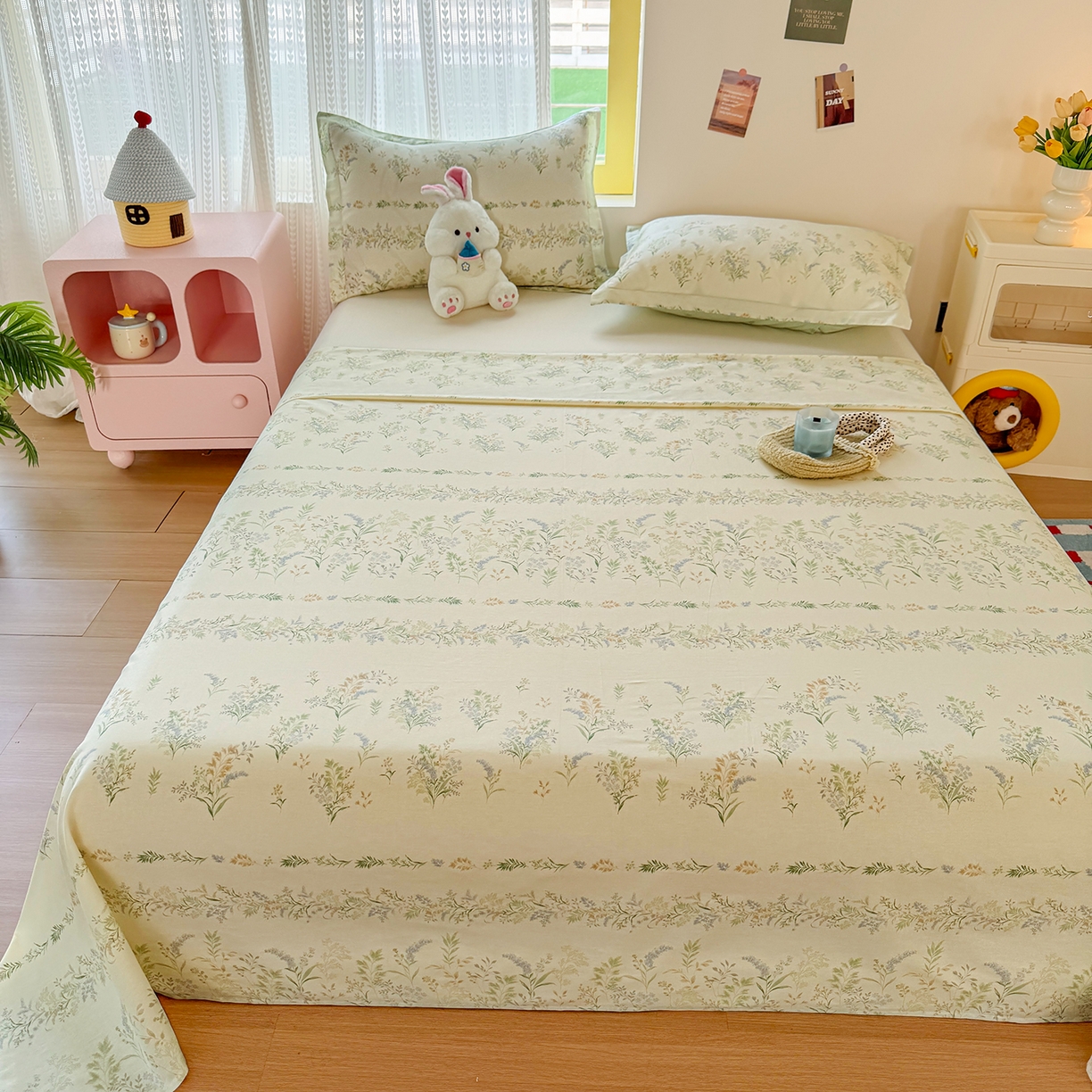 91家纺网 家纺一手货源 找家纺 尚帛 2026新款全棉品质喷气印花爆款四件套 多规格套件 单品系列-单枕套 丛草集