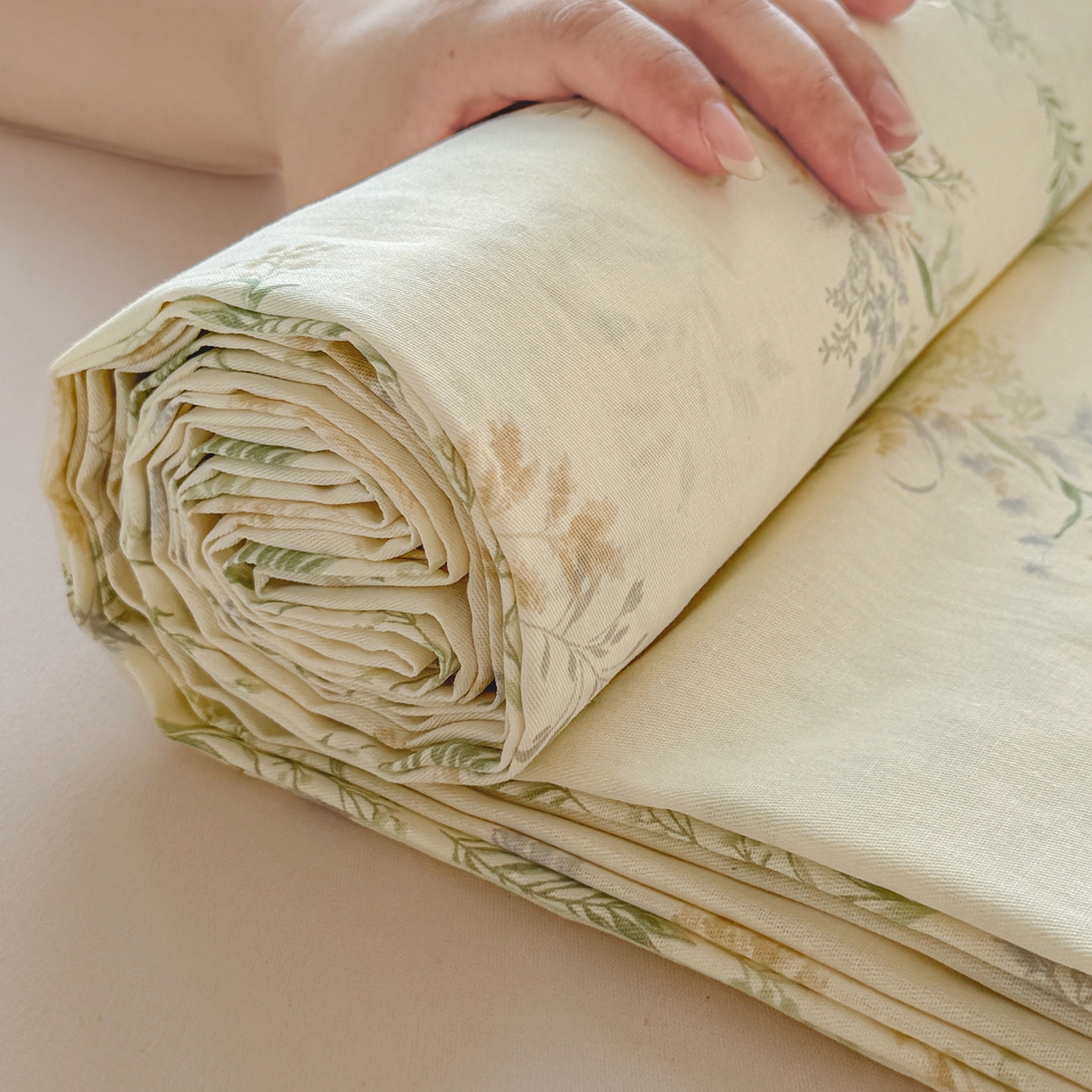 91家纺网 家纺一手货源 找家纺 尚帛 2026新款全棉品质喷气印花爆款四件套 多规格套件 单品系列-单枕套 丛草集