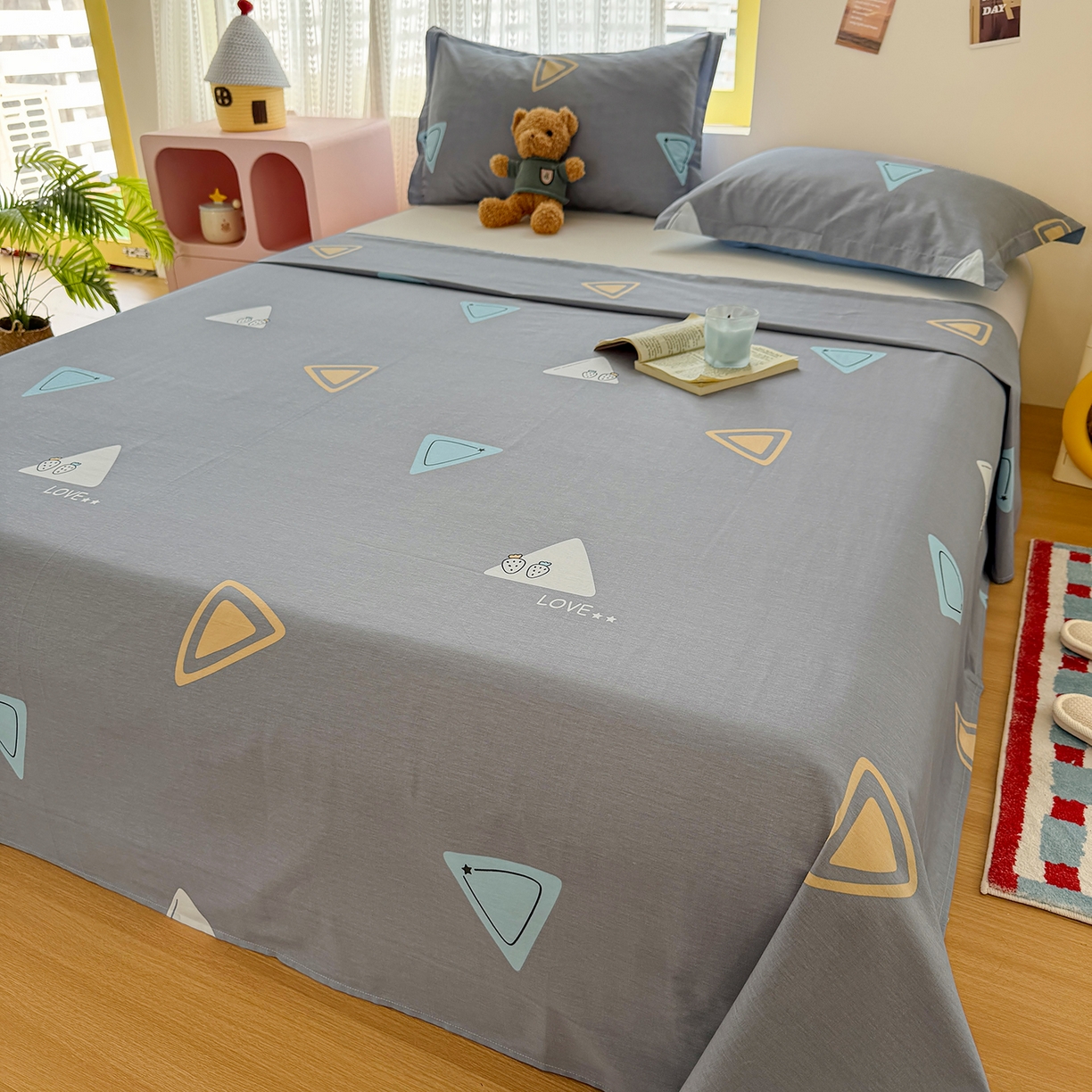 91家纺网 家纺一手货源 找家纺 尚帛 2026新款全棉品质喷气印花爆款四件套 多规格套件 单品系列-单枕套 吉米