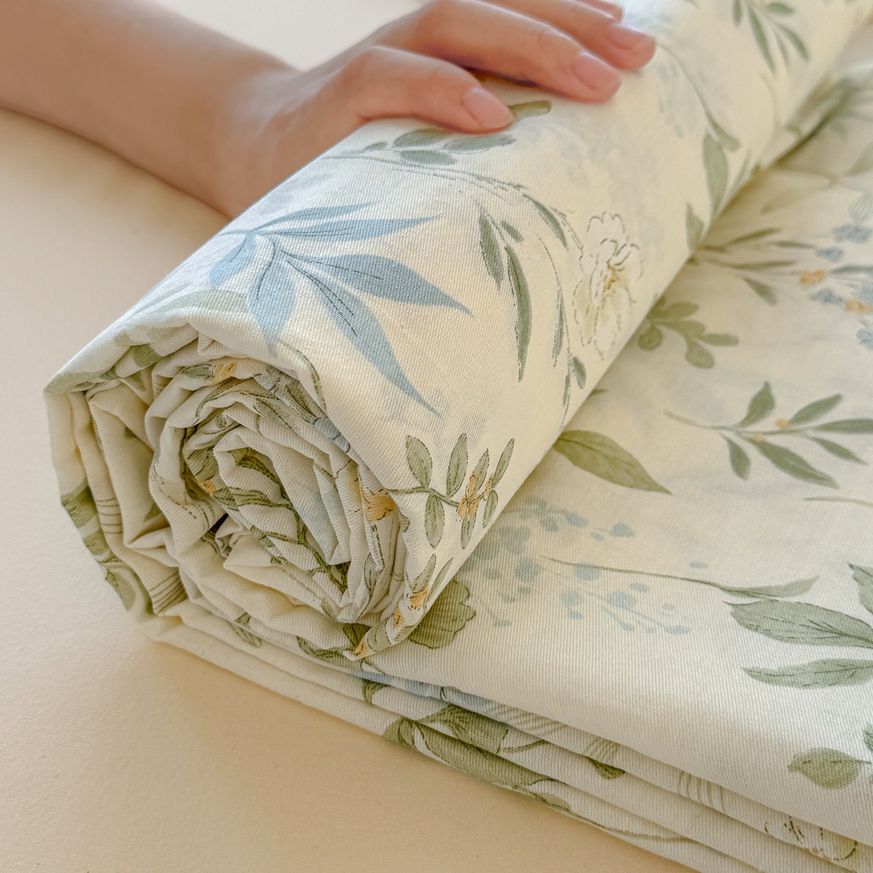 91家纺网 家纺一手货源 找家纺 尚帛 2026新款全棉品质喷气印花爆款四件套 多规格套件 单品系列-单枕套 浅草繁花