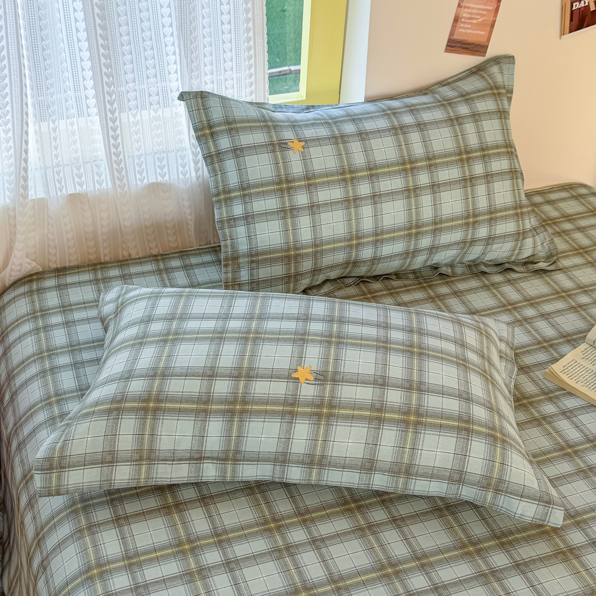 尚帛 2026新款全棉品质喷气印花爆款四件套 多规格套件 单品系列-单枕套 闪耀的星