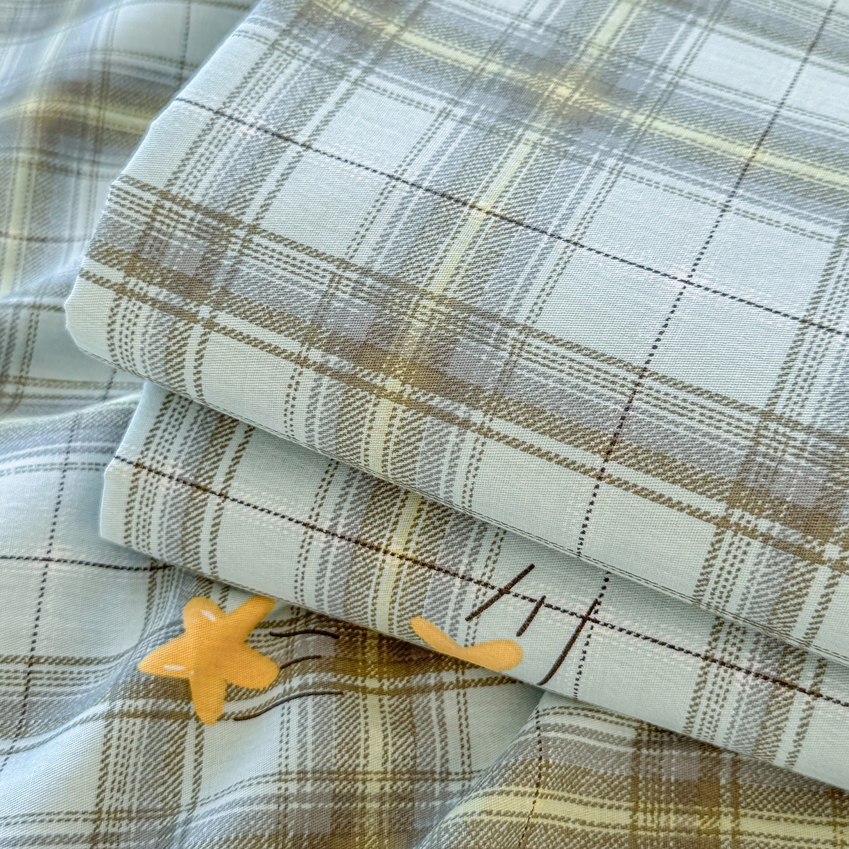 91家纺网 家纺一手货源 找家纺 尚帛 2026新款全棉品质喷气印花爆款四件套 多规格套件 单品系列-单枕套 闪耀的星